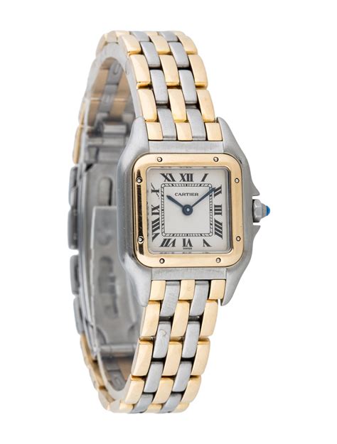 cartier panthere two toned|cartier panthere watch with diamonds.